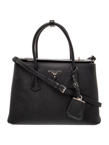 Saffiano Leather Twin Lock