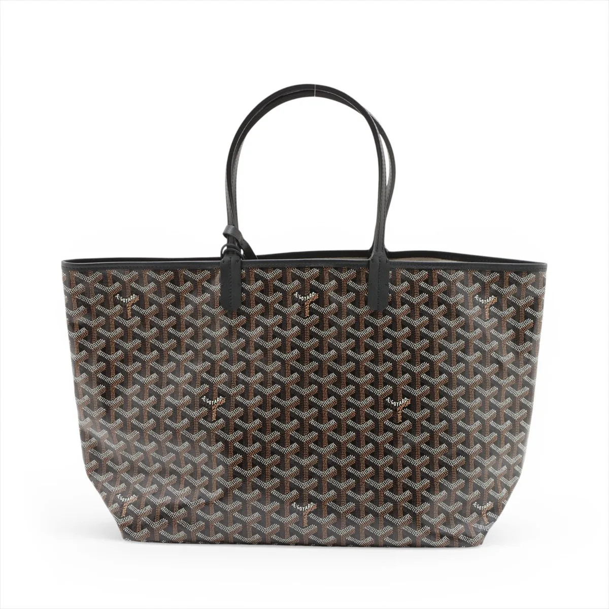 Goyard Saint Louis PM PVC & leather Tote bag Black