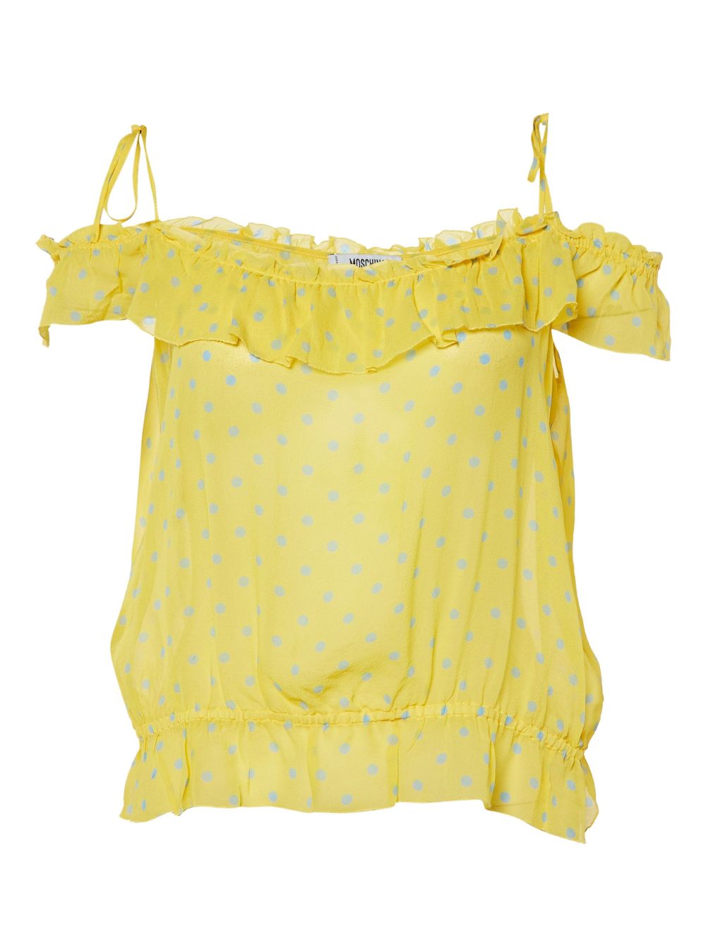 ruffled off-shoulder top