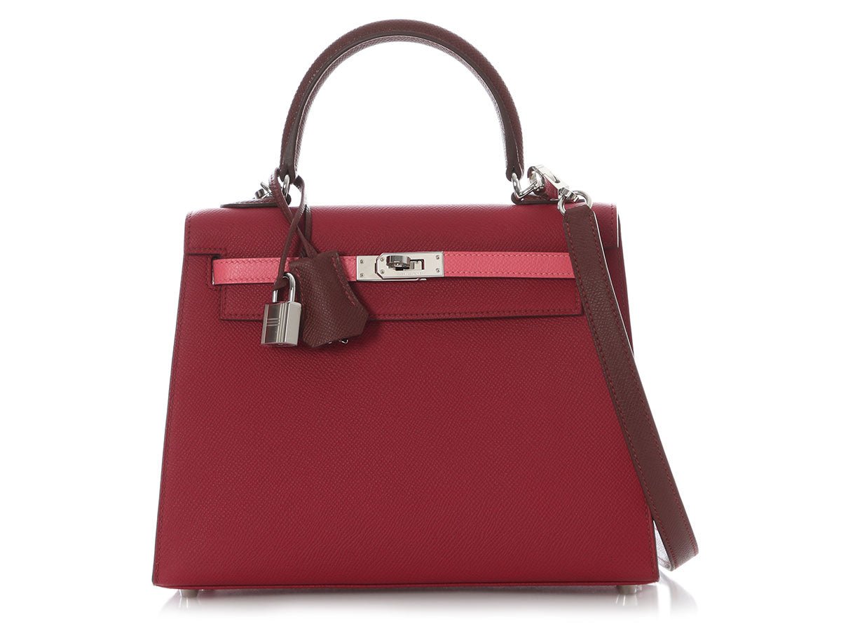 Hermes Hermès Tricolor Epsom Kelly 25