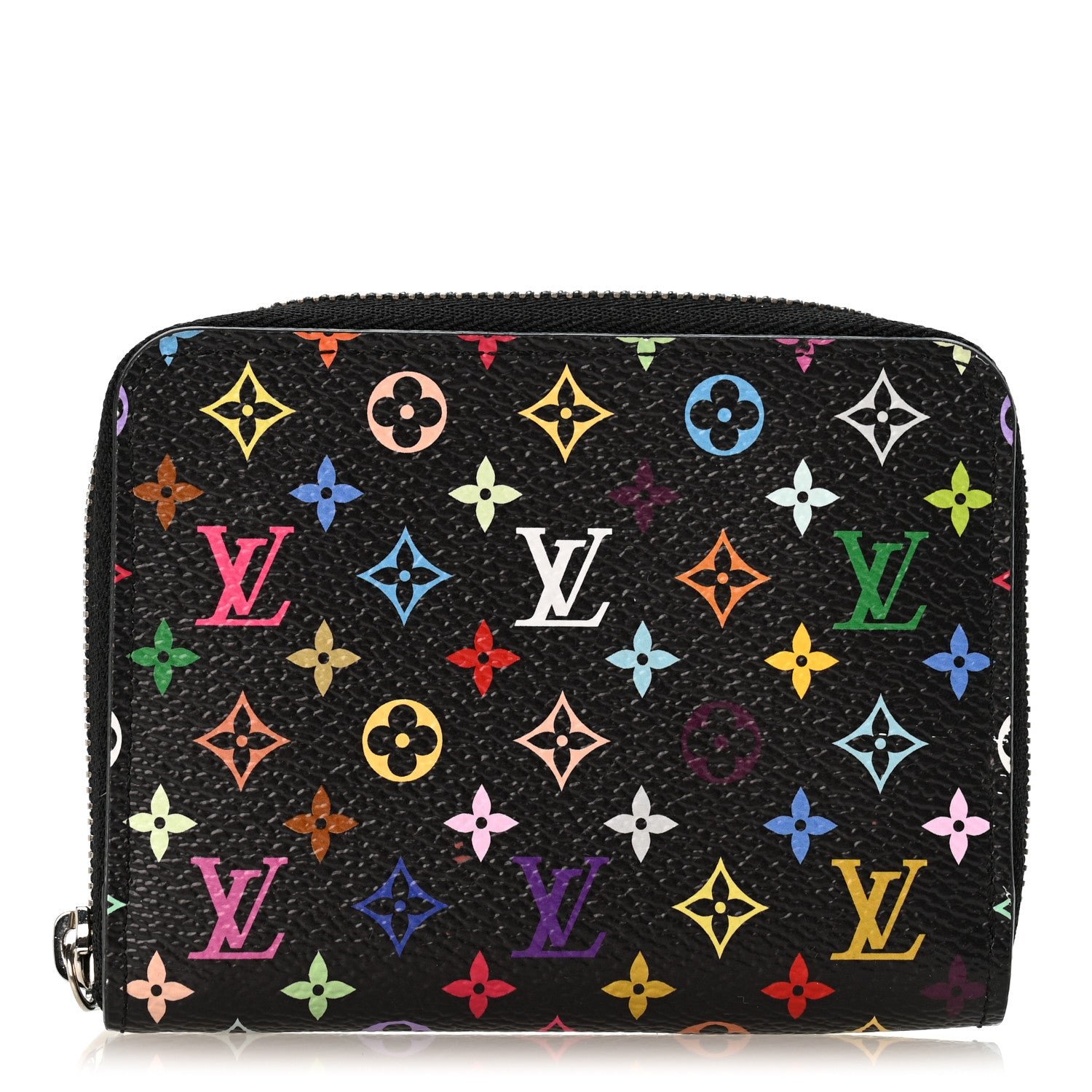 Louis Vuitton LV x TM Monogram Multicolor Zippy Coin Purse Black
