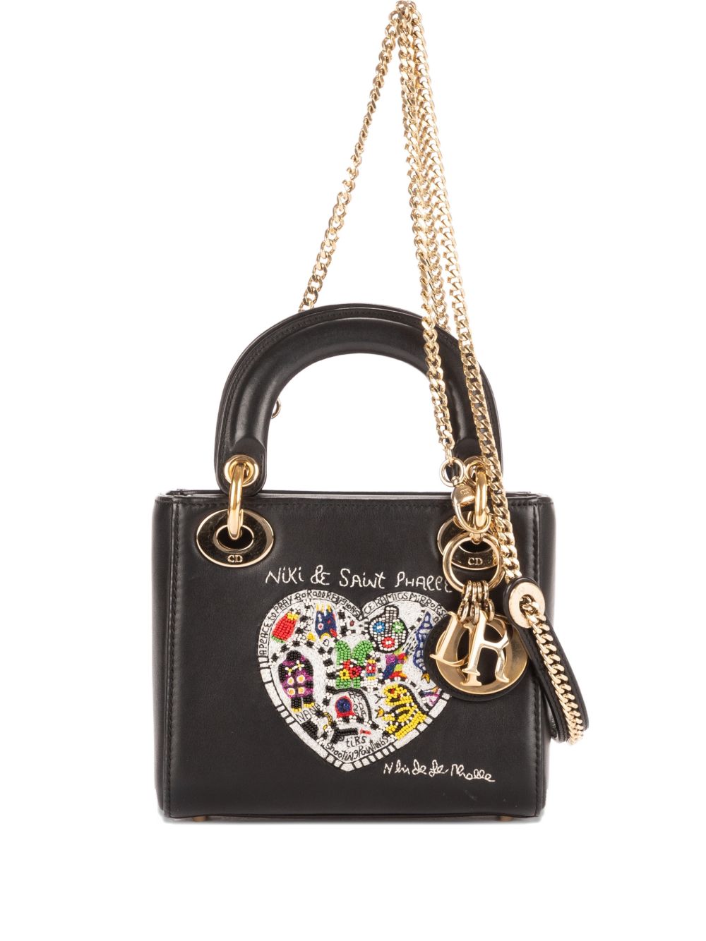 x Niki de Saint Phalle mini Lady Dior heart-motif tote bag