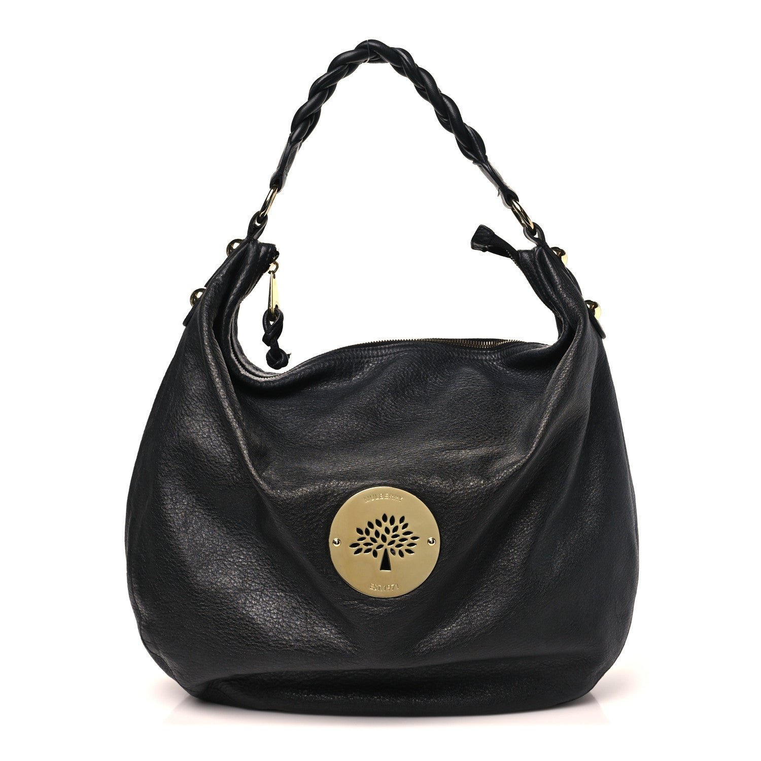 Mulberry Soft Spongy Calfskin Large Daria Hobo Black