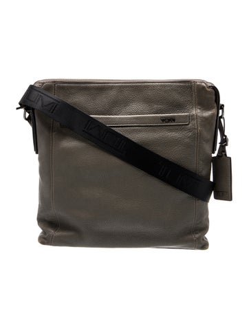 Tumi Leather Messenger Bag