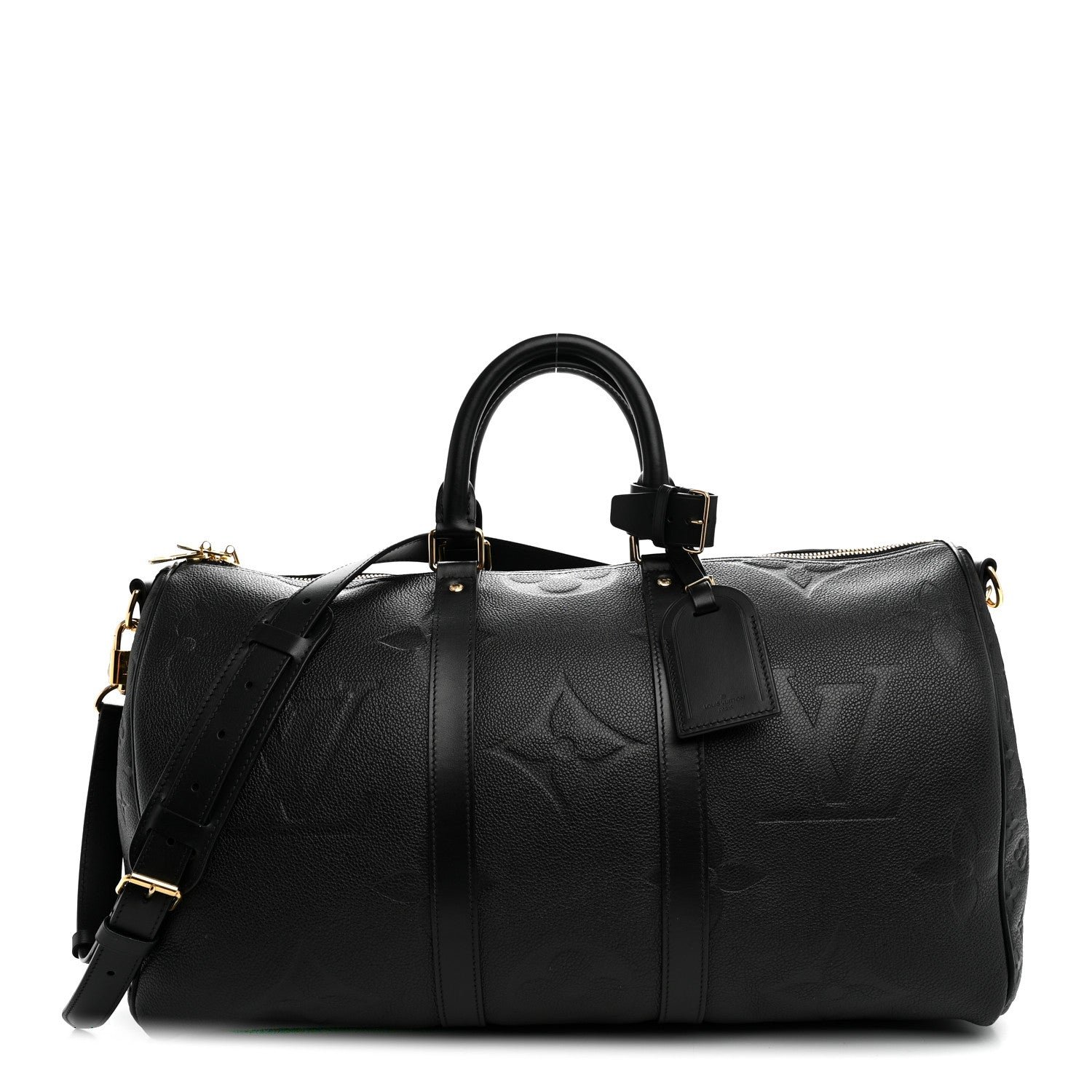 Louis Vuitton Empreinte Monogram Giant Keepall Bandouliere 45 Black