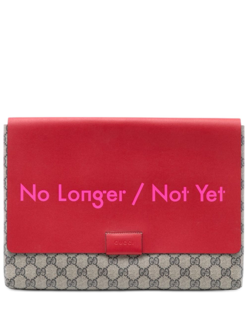 2000-2015 GG Supreme No Longer Not Yet clutch bag