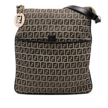 Calf Leather Zucchino Canvas Crossbody