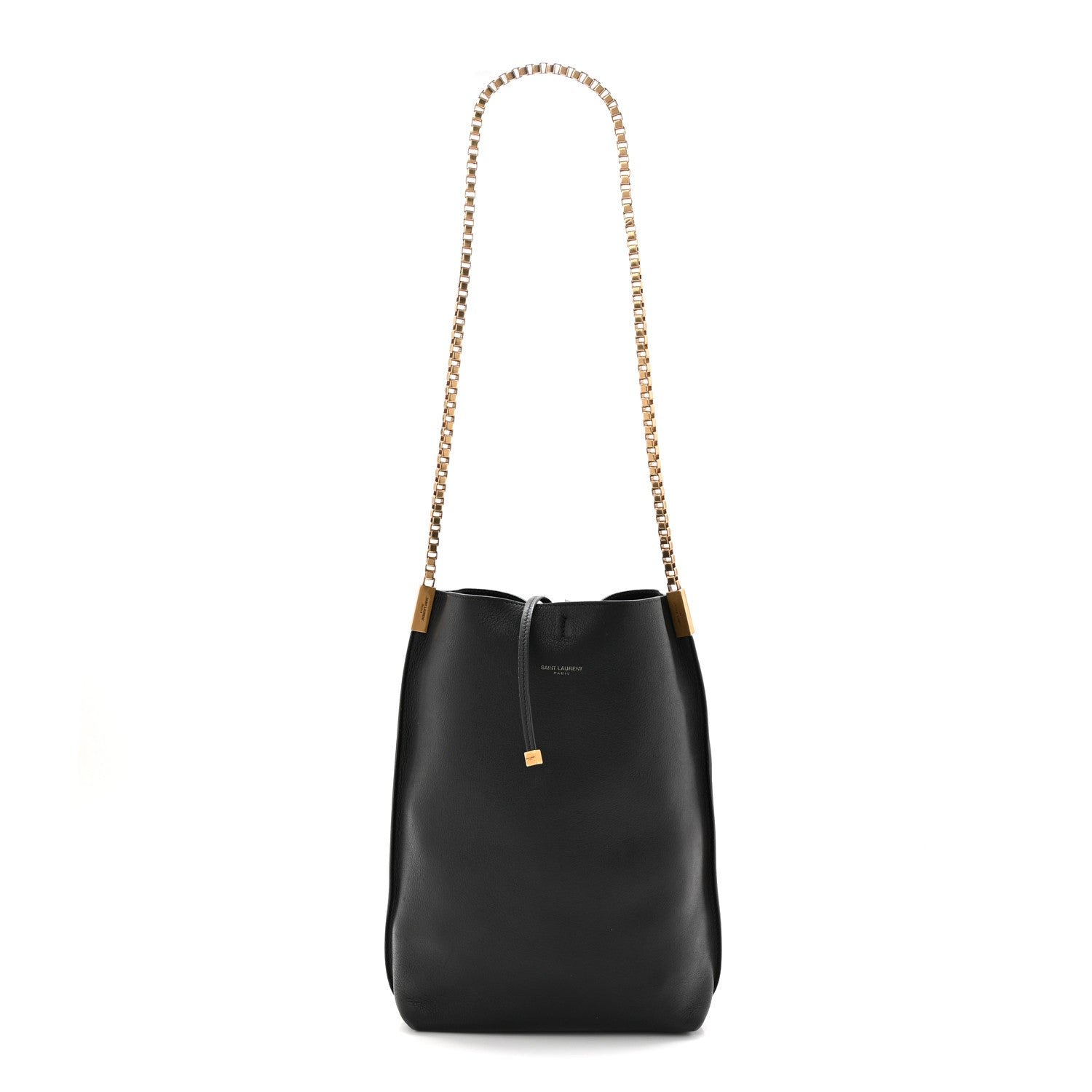 Saint Laurent Calfskin Small Suzanne Hobo Black