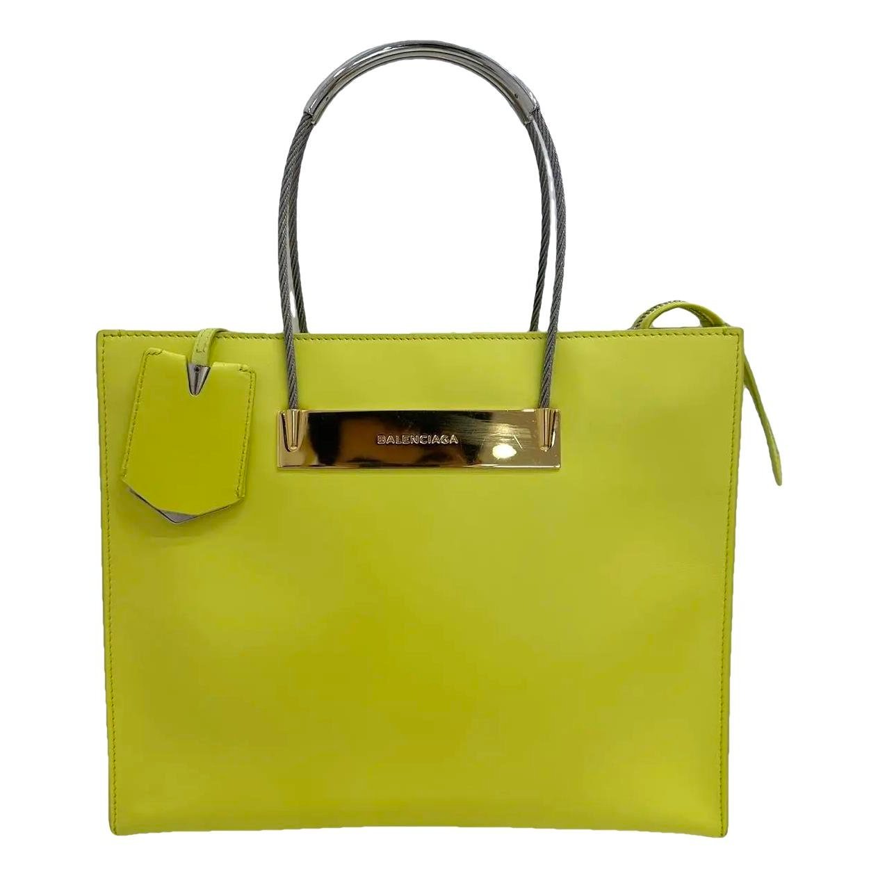 Balenciaga Cable leather tote