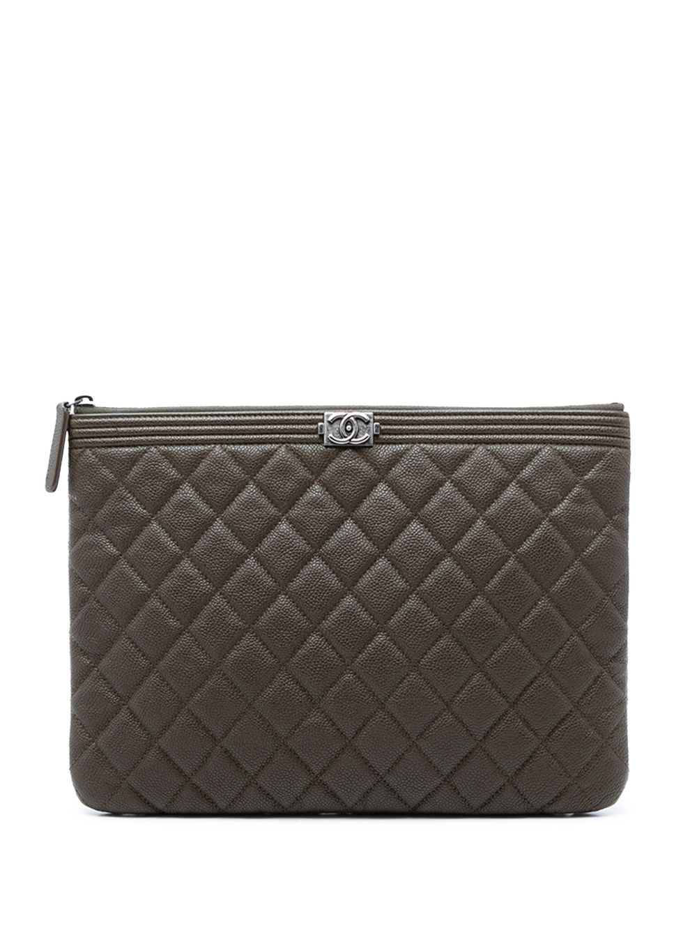 2016-2017 Medium Quilted Caviar Boy O Case clutch bag