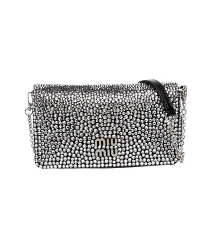 Miu Miu Miu Crystal Satin Raso Starlight Crossbody