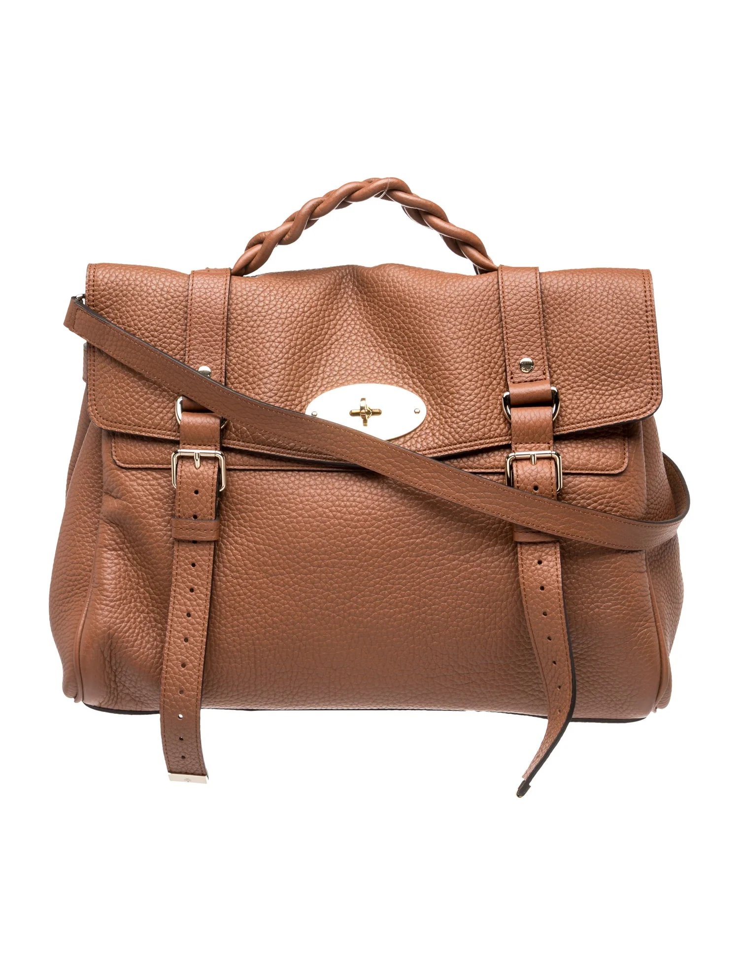 Leather Top Handle Bag
