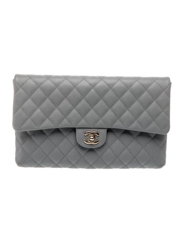 Caviar Quilted Flap Clutch