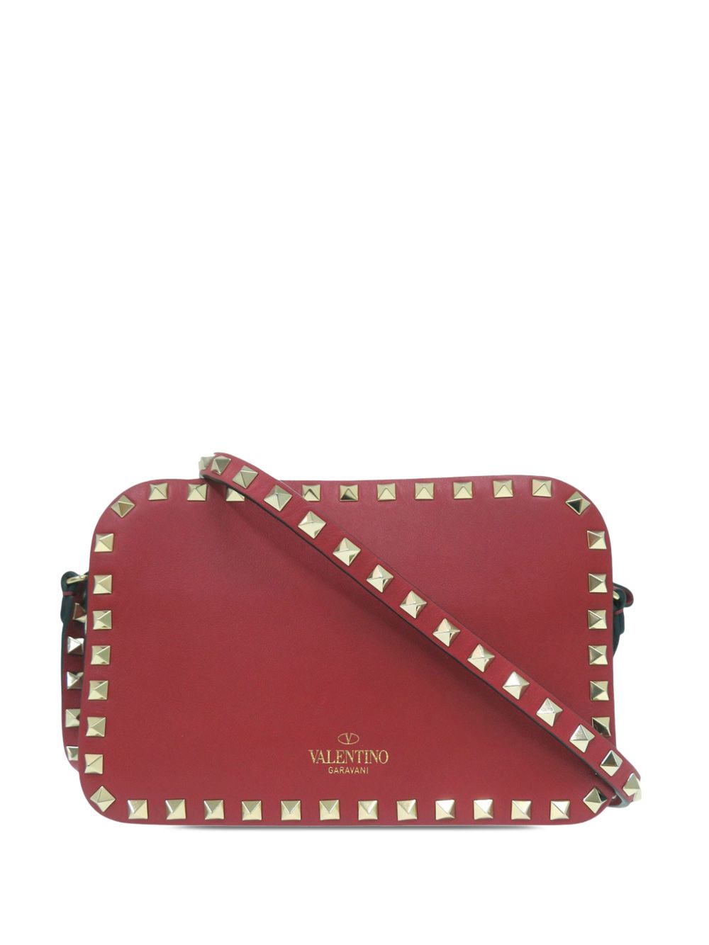 2010-2026 Leather Rockstud Flip Lock Camera Bag crossbody bag