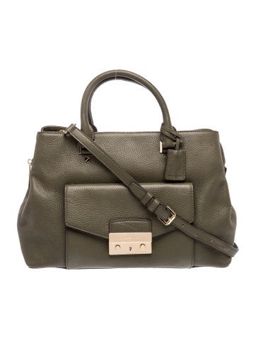 Leather Top Handle Bag