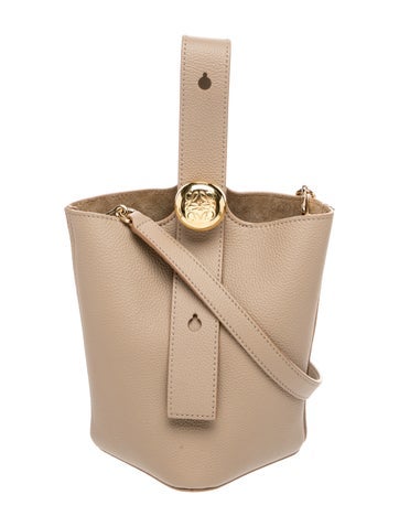 Leather Mini Pebble Bucket