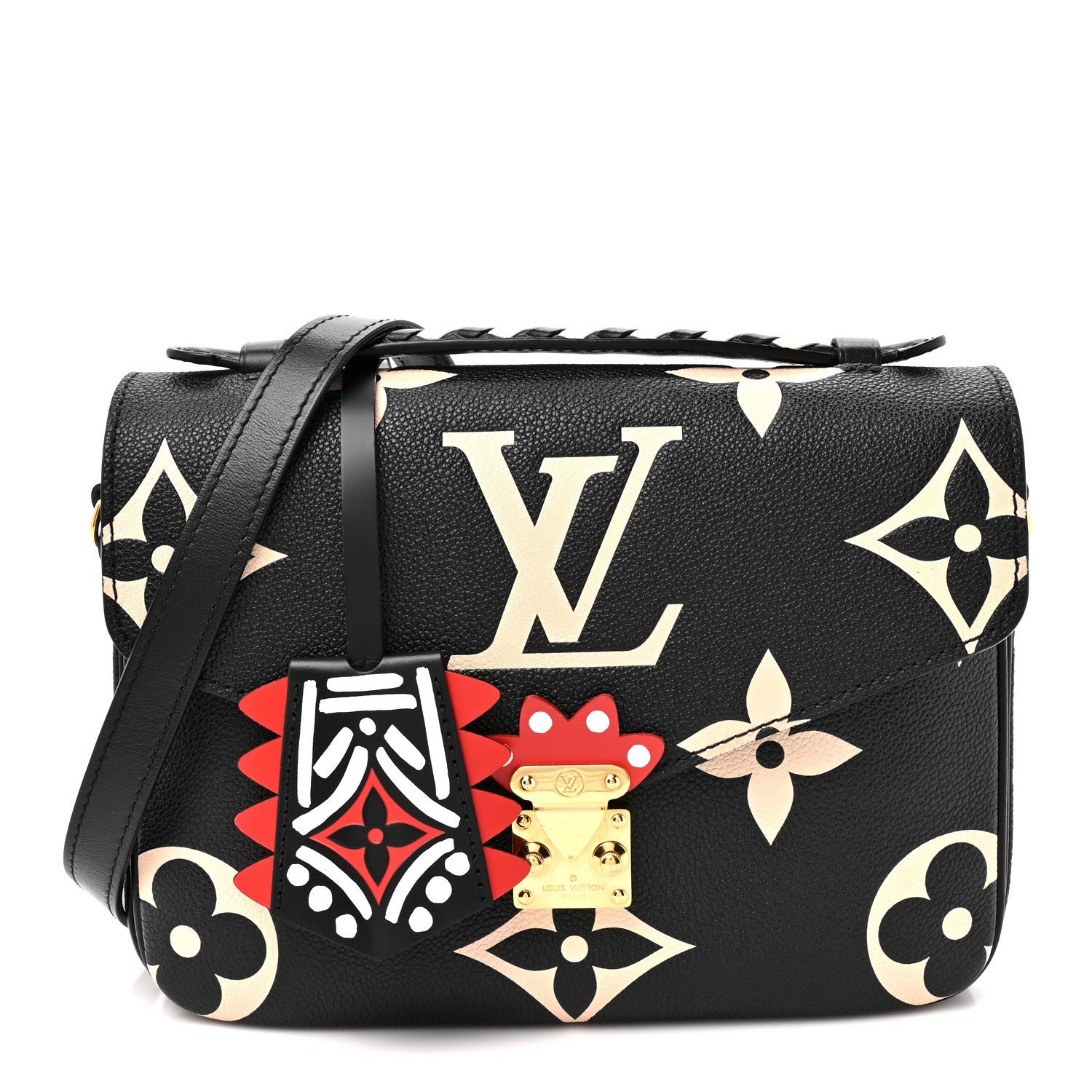 Louis Vuitton Empreinte Monogram Giant Crafty Pochette Metis Black Creme