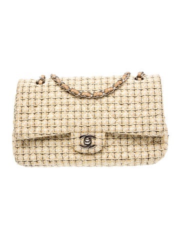 Tweed Medium Double Flap Bag