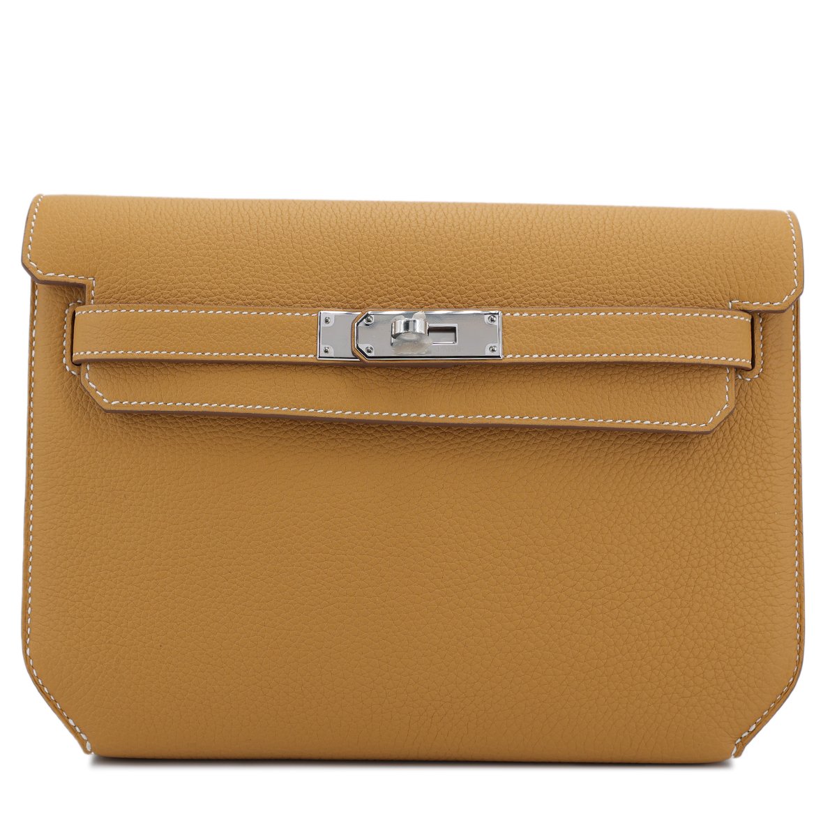 Brand New ( Rank N ) HERMÈS Kelly depeches 25 Natural Sable (21) Togo Palladium hardware B (2023)