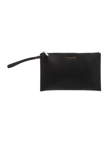 Saffiano Leather Clutch