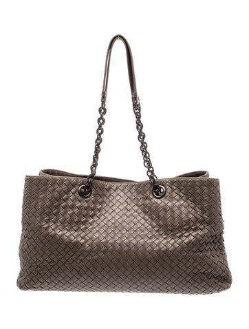 Bottega Veneta Intrecciato Chain Tote Medium