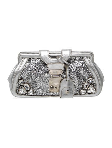 Miu Miu Glitter Clutch
