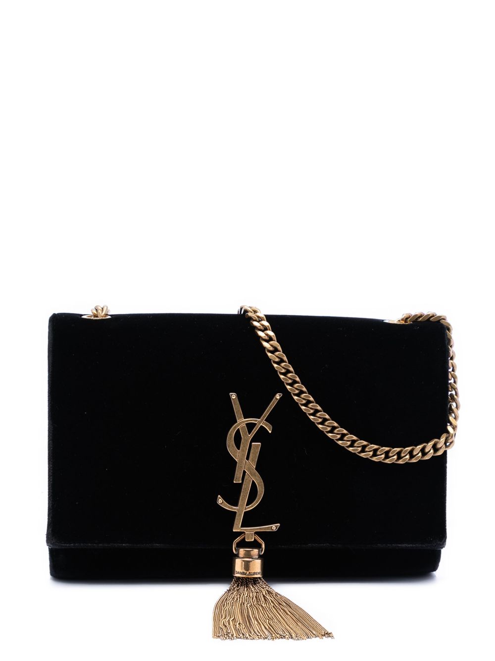 2018 Small Suede Monogram Kate Tassel crossbody bag