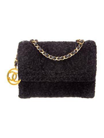 Chenille Single Flap Bag