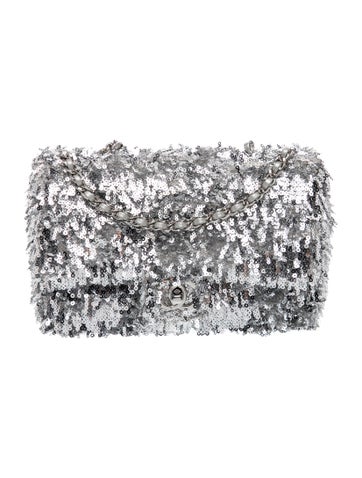 2025 Sequin Rectangular Mini Flap Bag w/ Tags