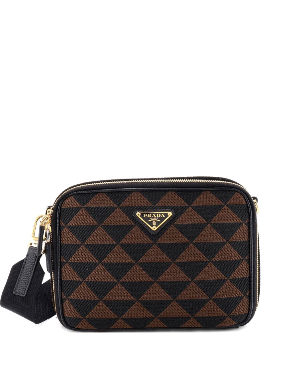 Symbole Zip Around Shoulder Bag Jacquard crossbody bag