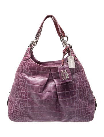 Embossed Leather Shoulder Bag