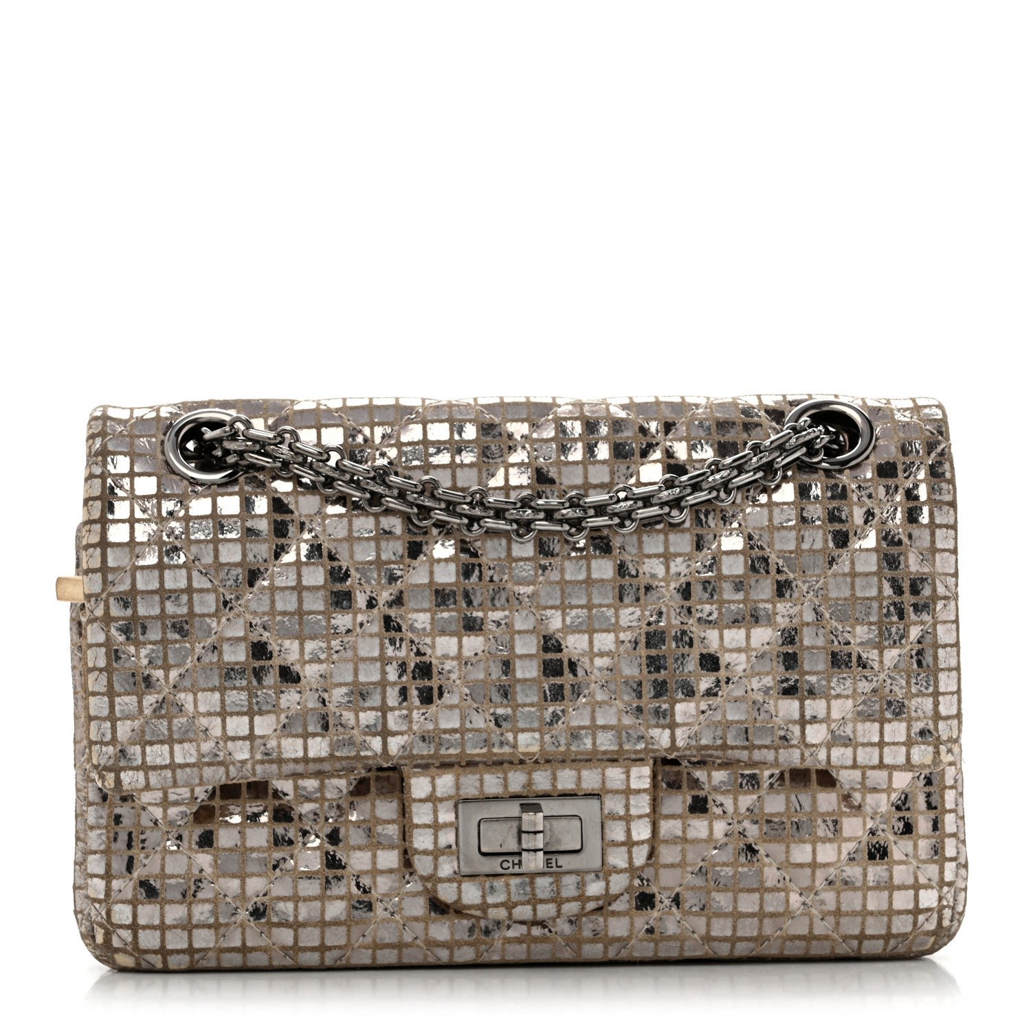 Chanel Mirror 2.55 Reissue 224 Flap Silver