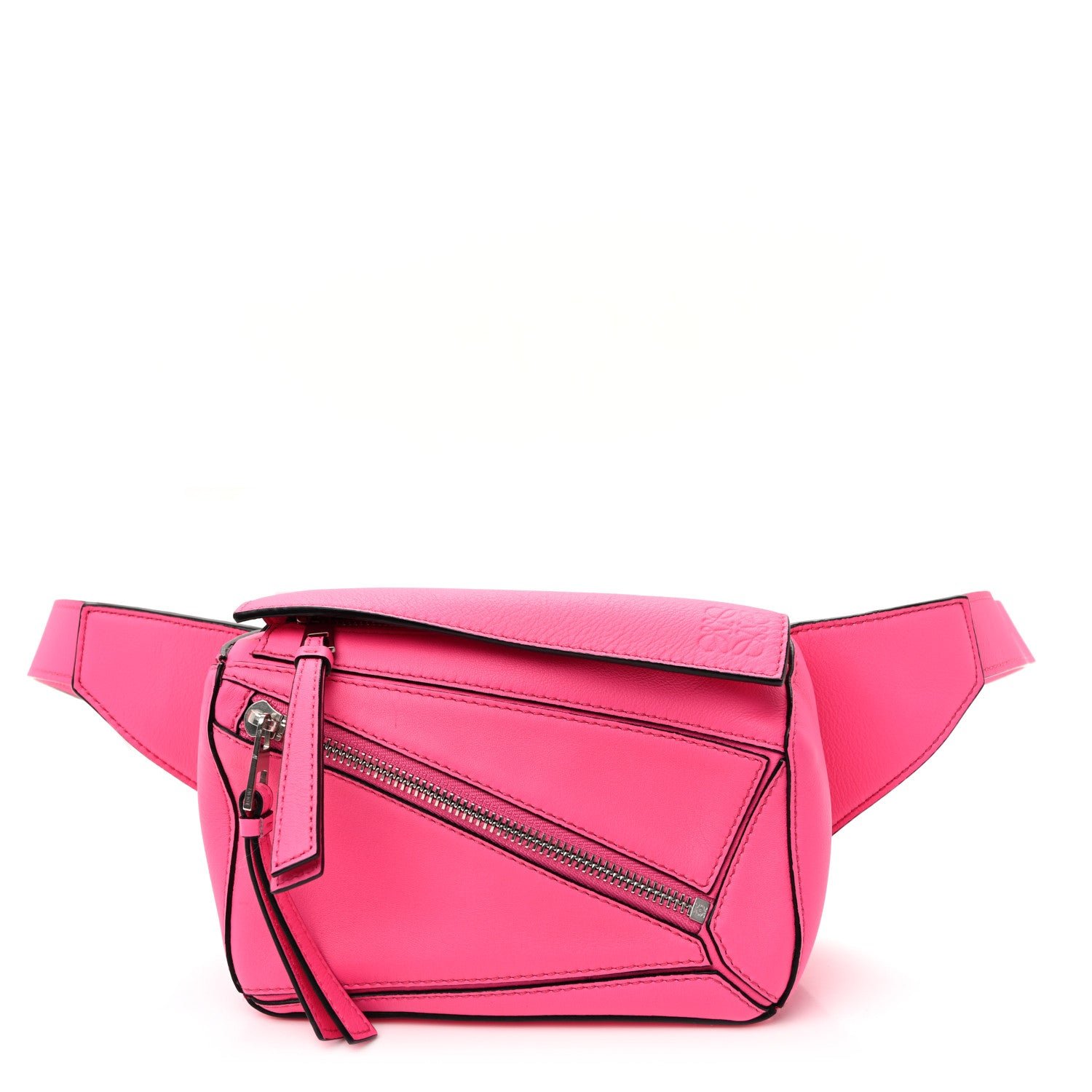 Loewe Calfskin Mini Puzzle Bumbag Neon Pink