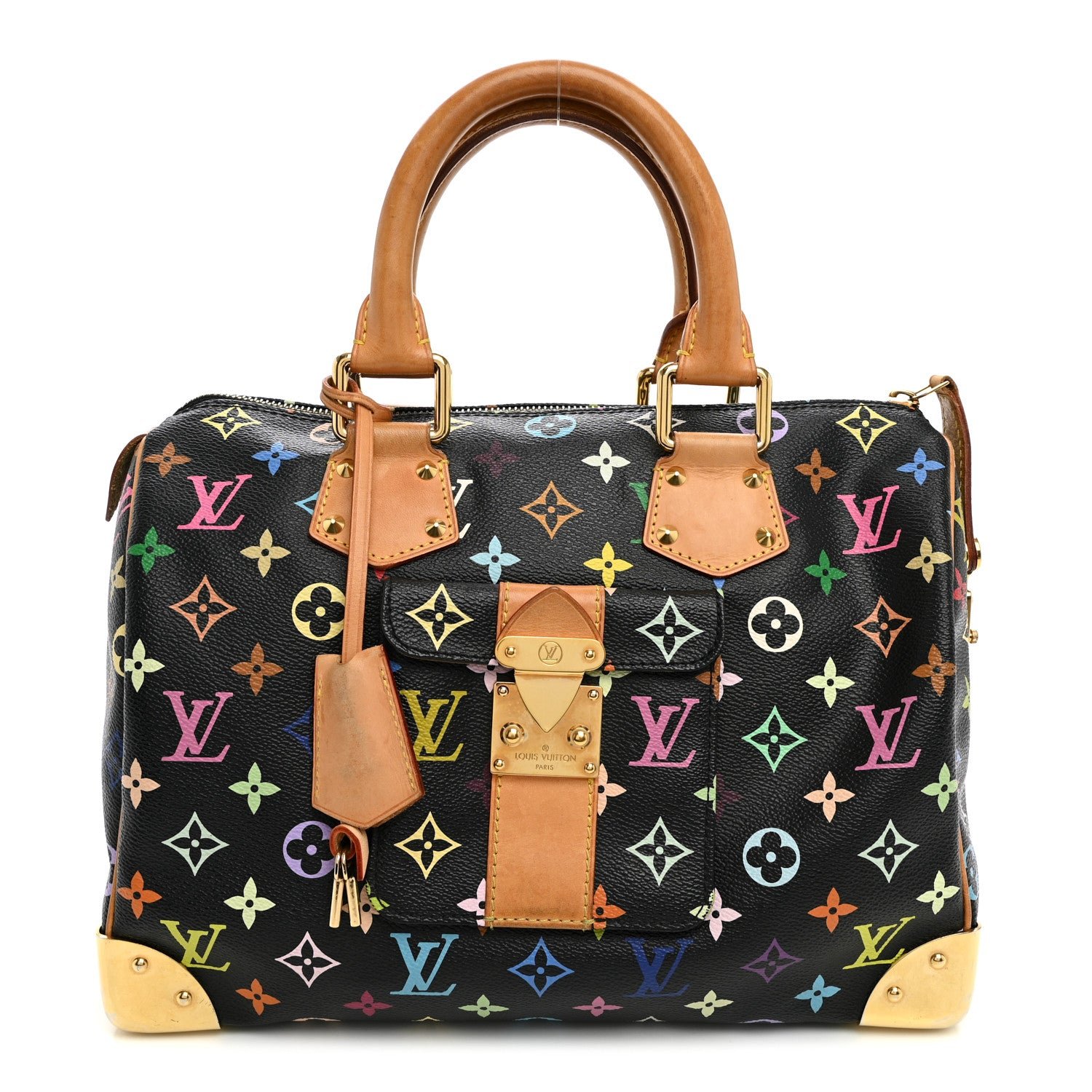 Louis Vuitton Monogram Multicolor Speedy 30 Black