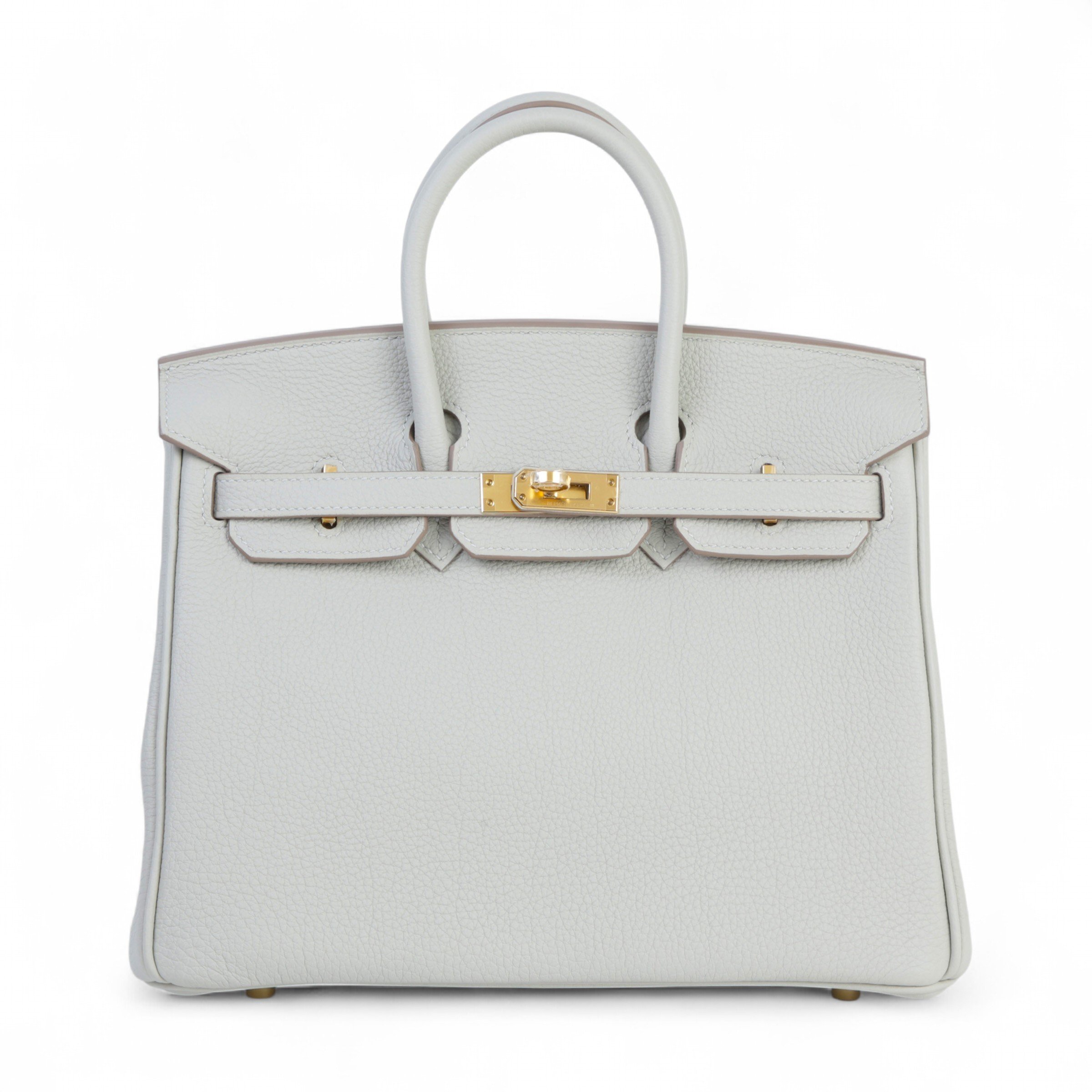 Hermes Brand New ( Rank N ) HERMÈS Birkin 25 Gris Perle (80) Togo Gold hardware W (2024)