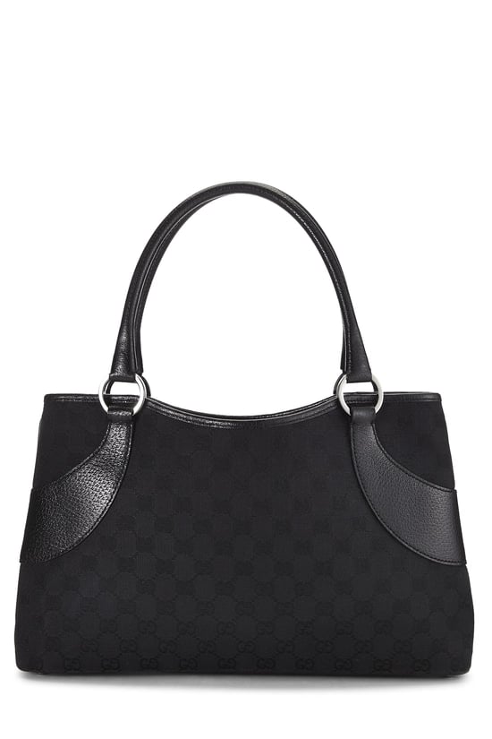 Black GG Canvas Tote