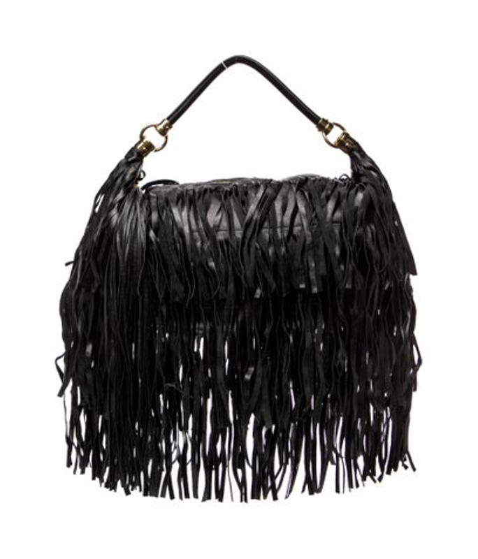 Chloe Leather Fringed Leather Hobo Bag