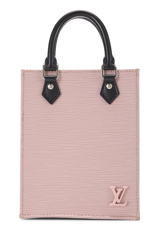 Rose Nacre Epi Sac Plat Petite NM