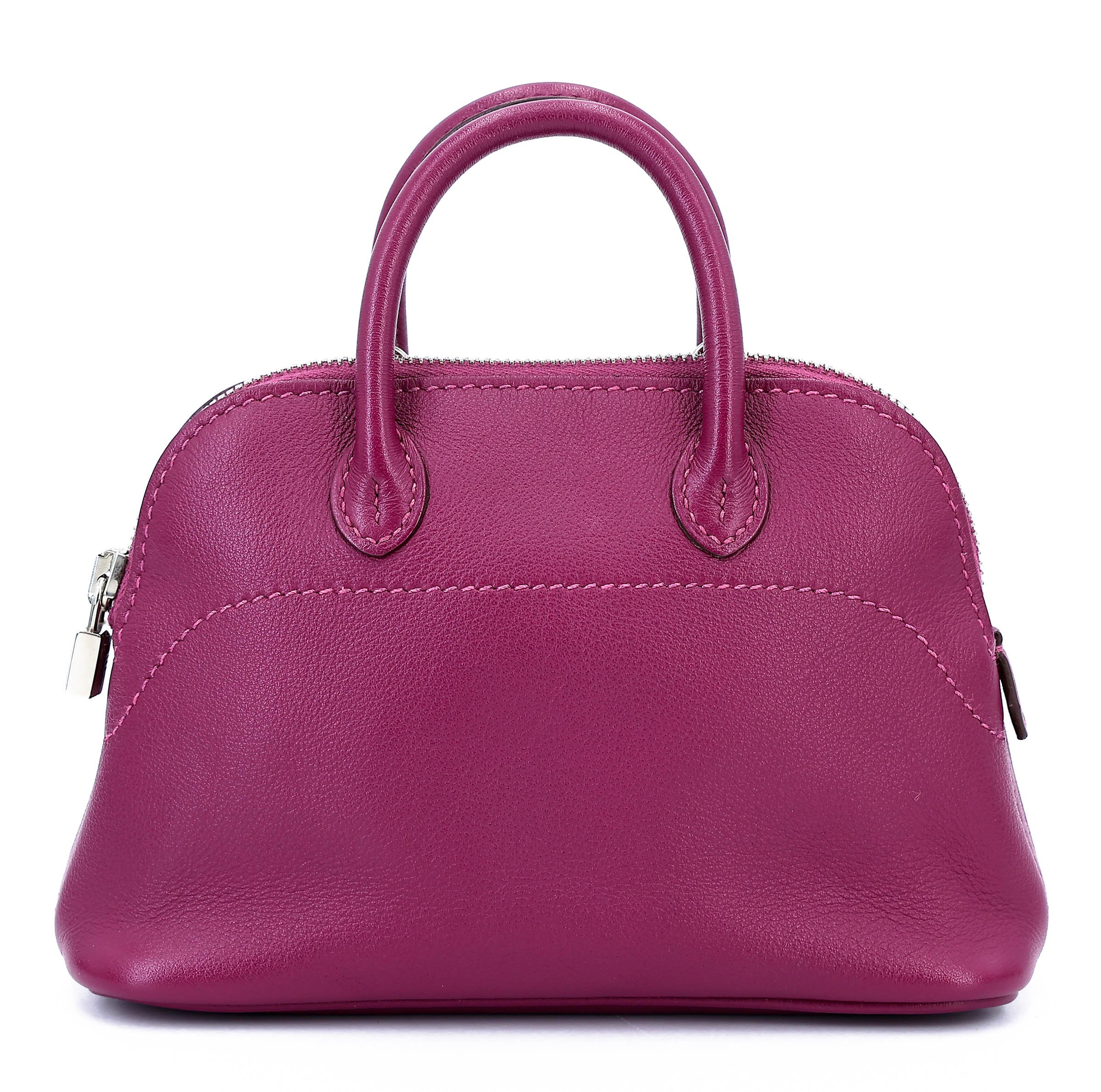 Very Good ( Rank A) HERMÈS Bolide Tiny Tosca (K5) Swift Palladium hardware Square O (2011)