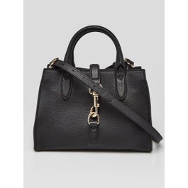 Gucci Black Pebbled Leather Small Jackie Tote Bag