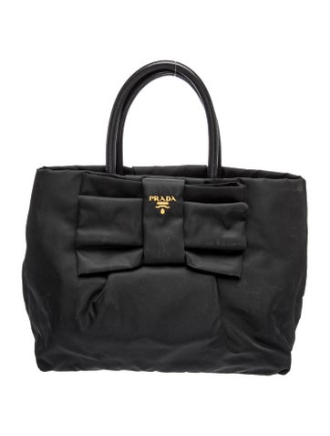 Tessuto Nylon Top Handle Bag
