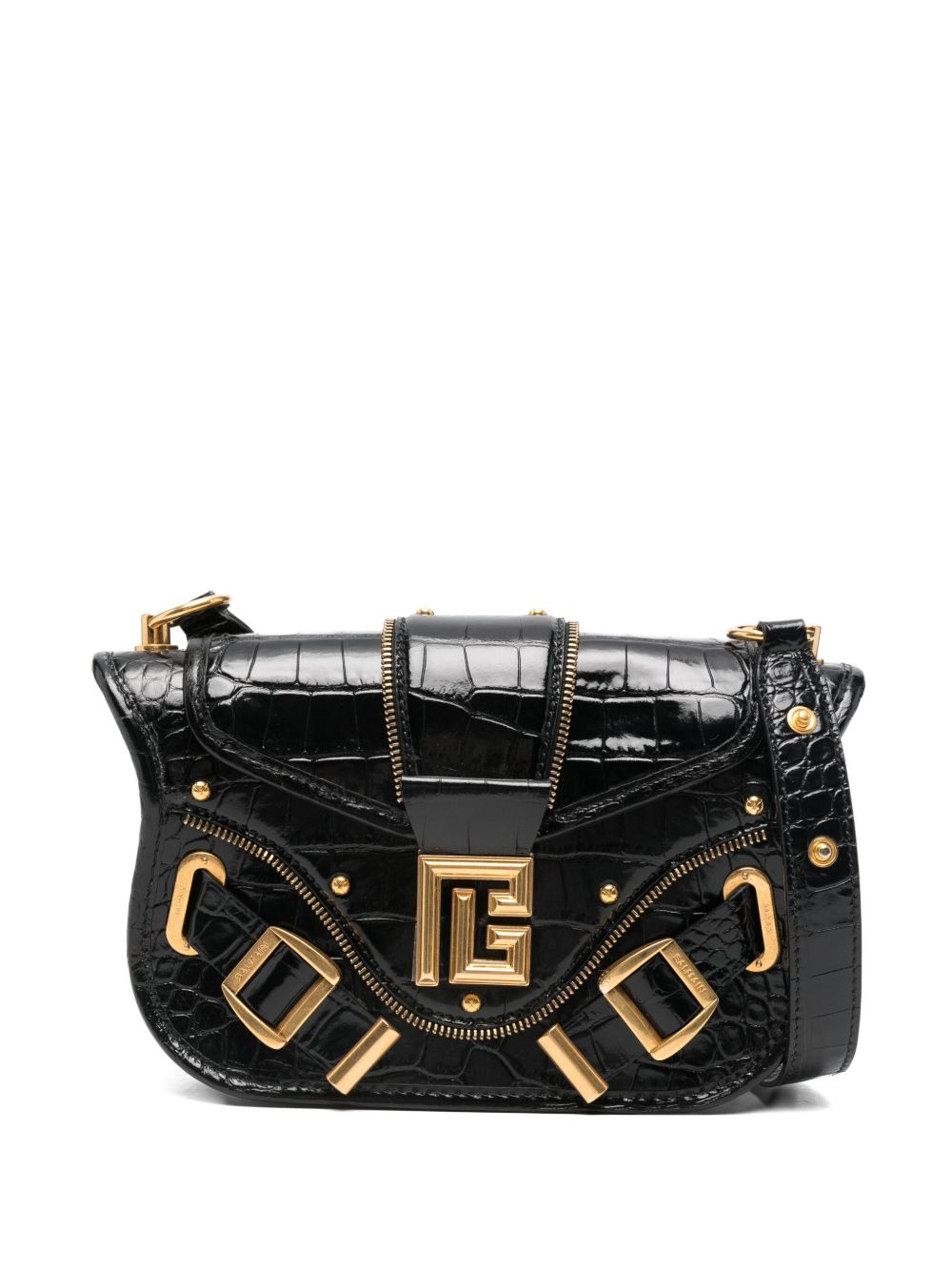 logo-plaque shoulder bag