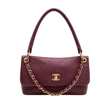 Lambskin Flap Shoulder Bag Small