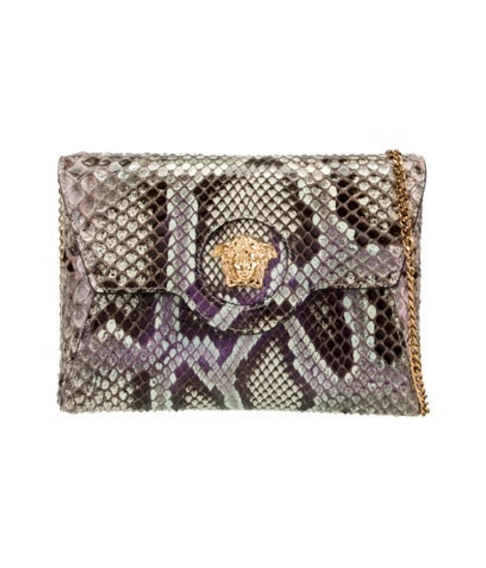 Versace Python Clutch