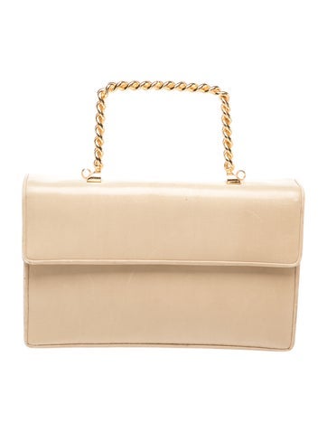 Judith Leiber Leather Top Handle Bag