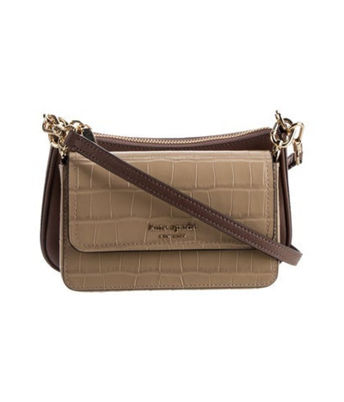 Kate Spade Spade New York Embossed Leather Shoulder Bag W Tags