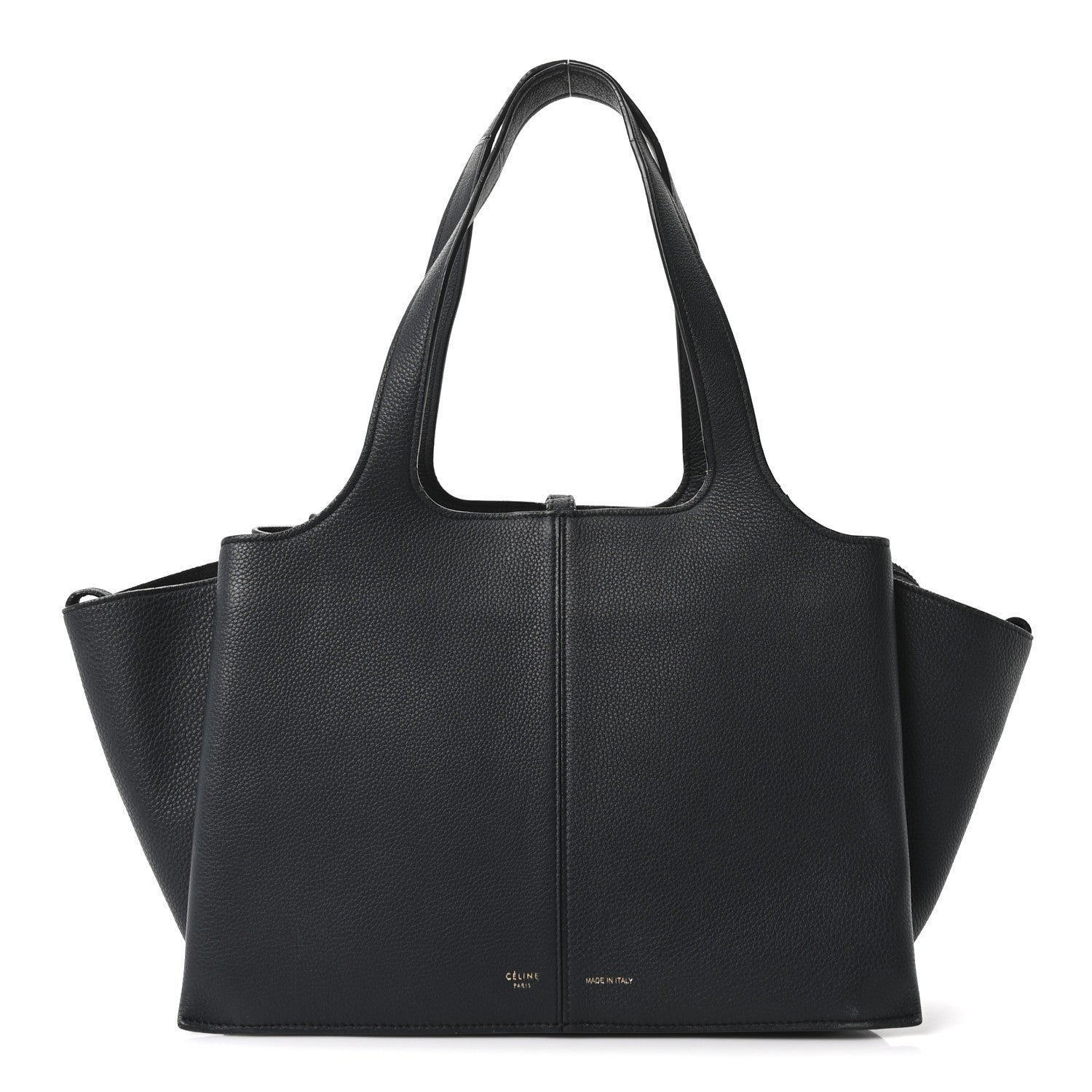 Celine Smooth Calfskin Small Tri-Fold Bag Black