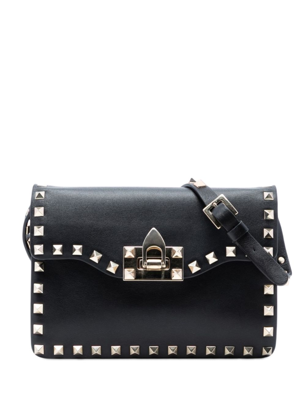 2000-2017 Small Leather Rockstud Flap crossbody bag