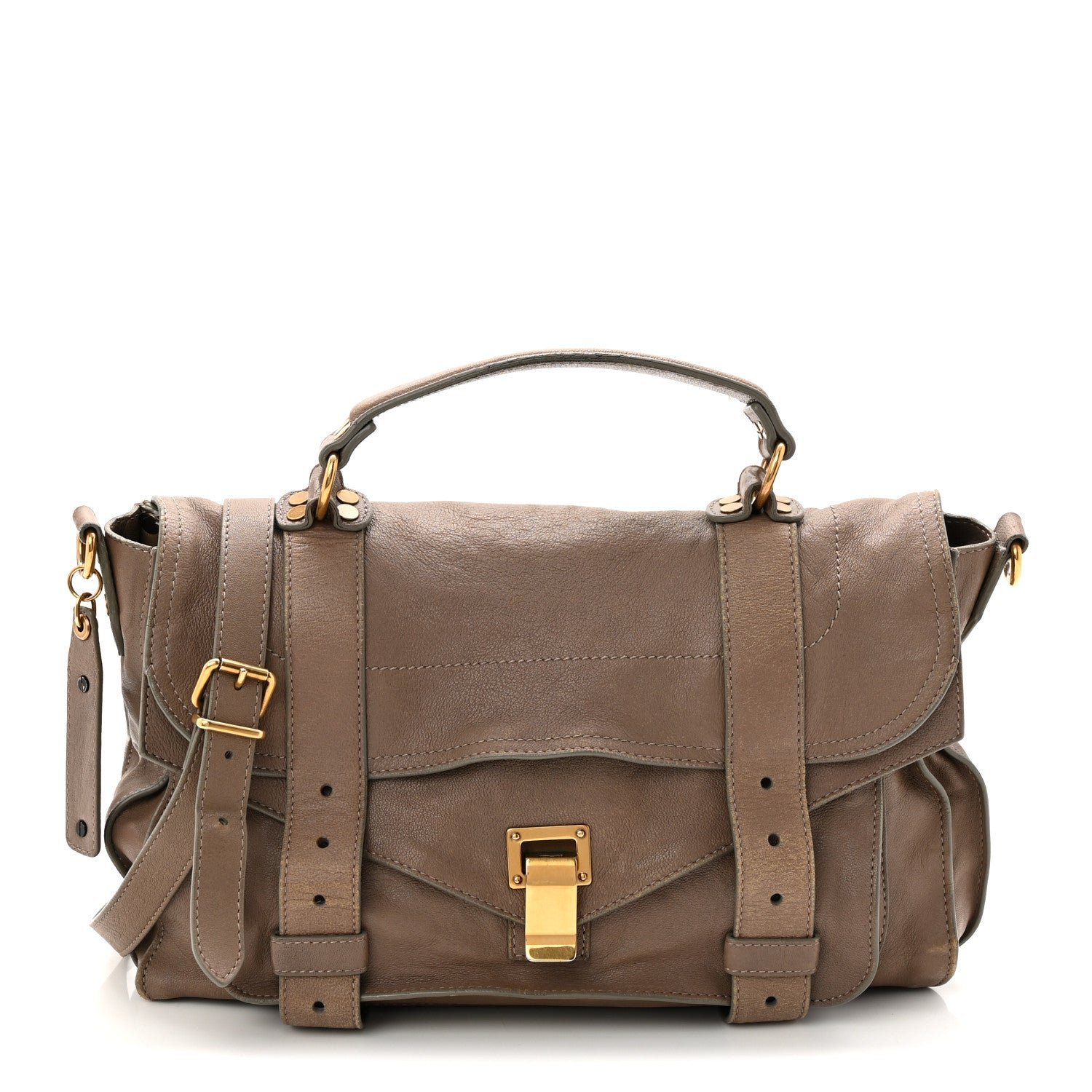 Proenza Schouler Lambskin PS1 Medium Satchel Smoke