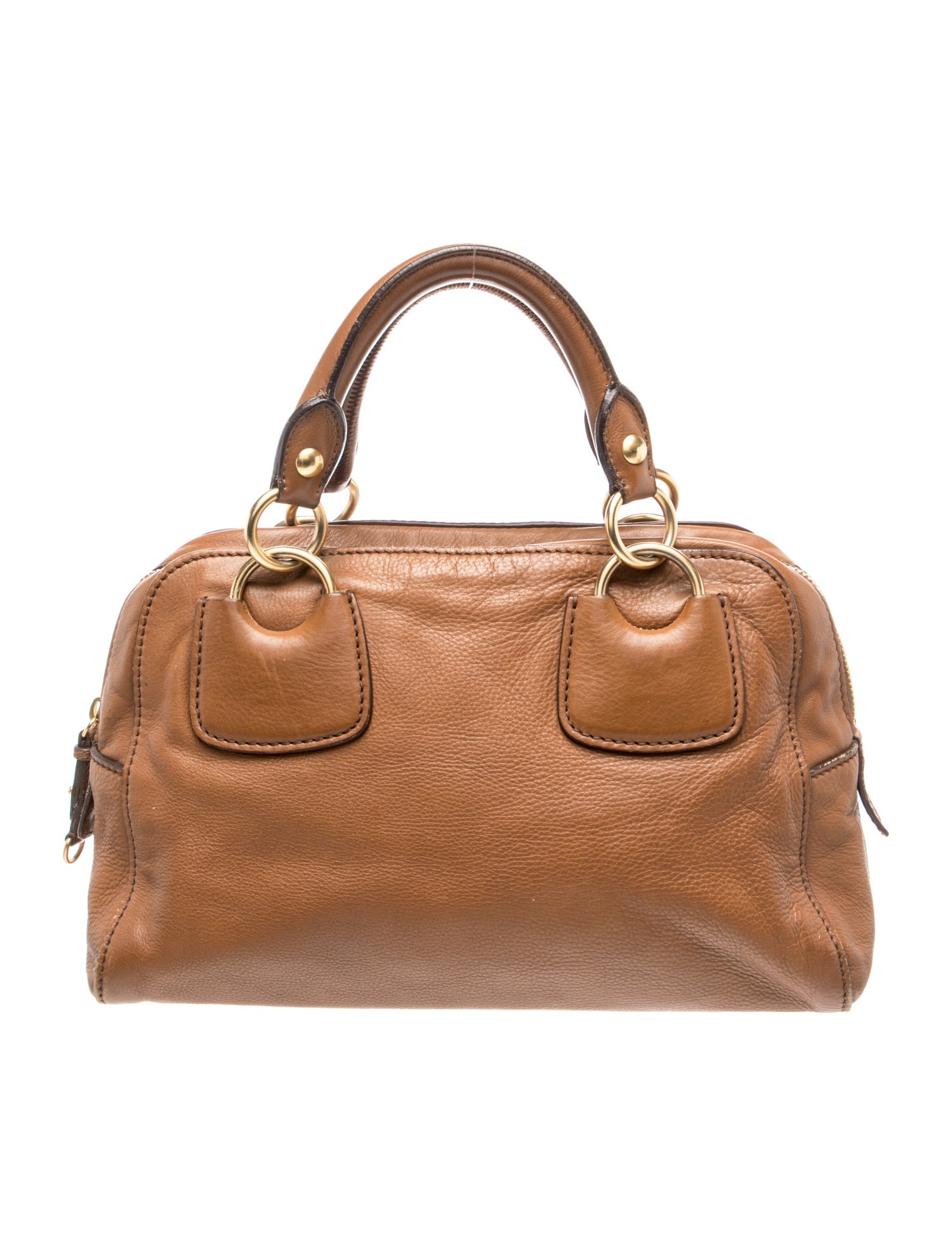 Leather Top Handle Bag